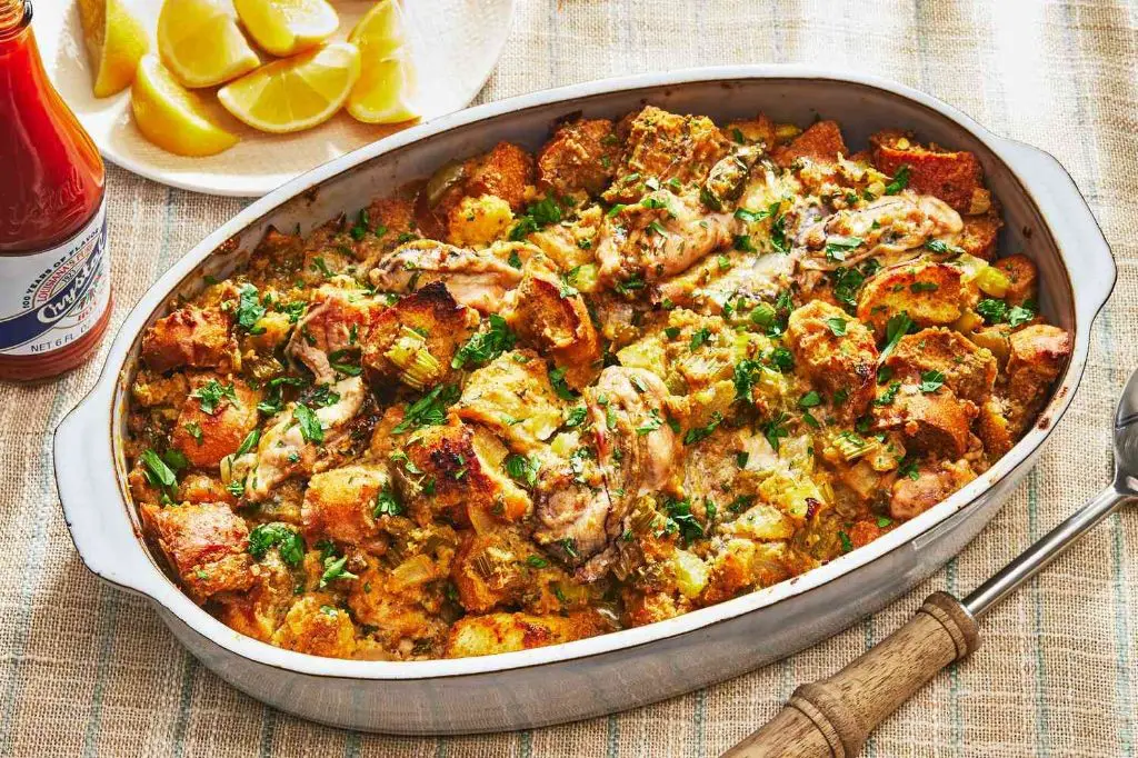 Garlic Butter Oyster Stuffing