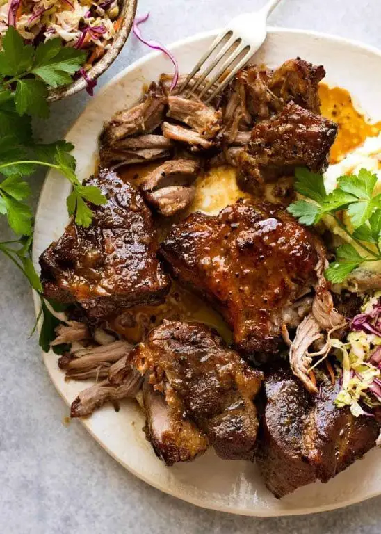 Garlic Butter Pork Shoulder Steak