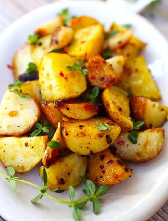 Garlic Butter Roasted Potatoes