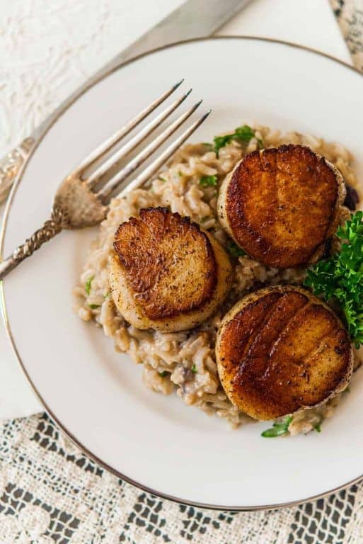 Garlic Butter Scallops with Sage