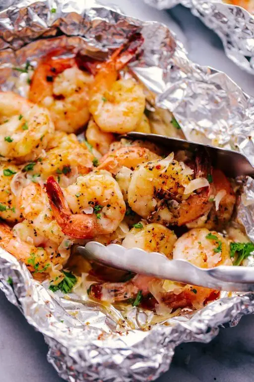 Garlic Butter Shrimp Ziplock Steamer Bag