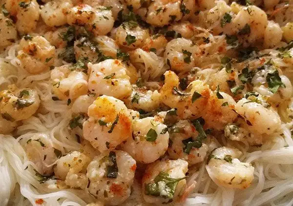 Garlic Butter Vermicelli with Prawns