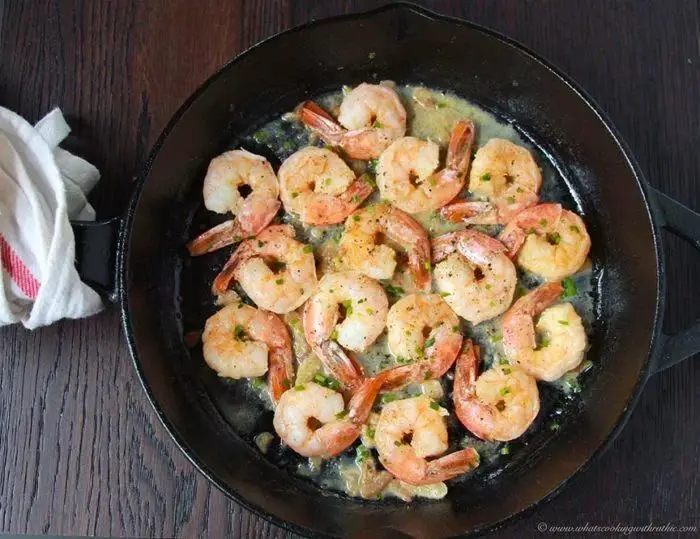 Garlic Chive Butter Shrimp