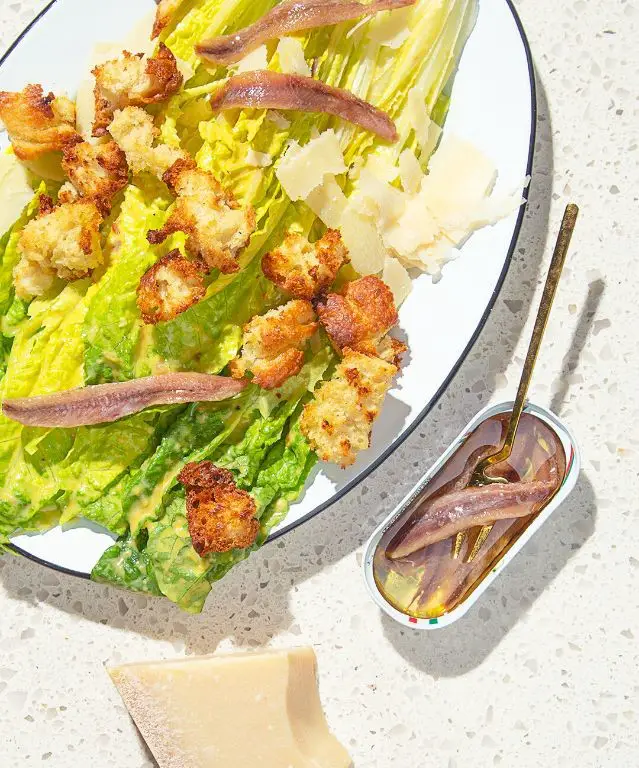 Garlic Confit Caesar Salad Dressing