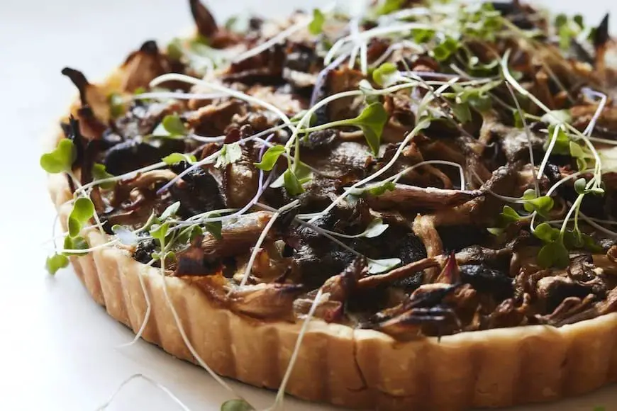 Garlic Confit Mushroom Tart