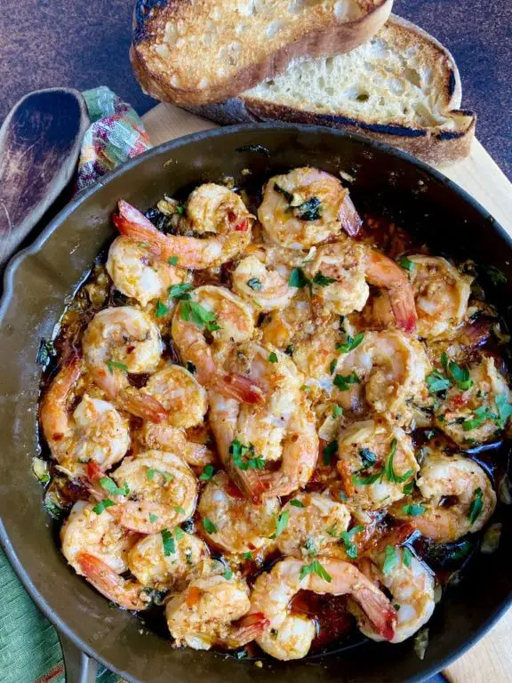 Garlic Confit Shrimp Scampi