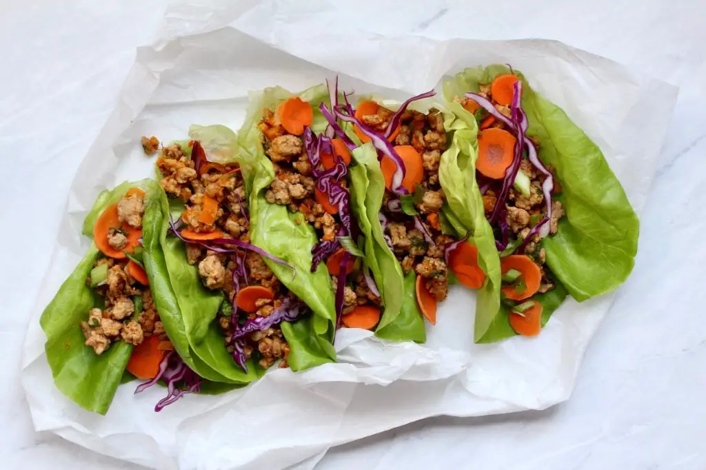 Garlic Ginger Pork Lettuce Wraps