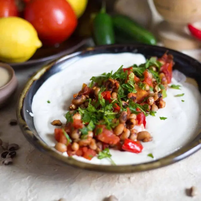 Garlic Herb Black Eye Pea Dip
