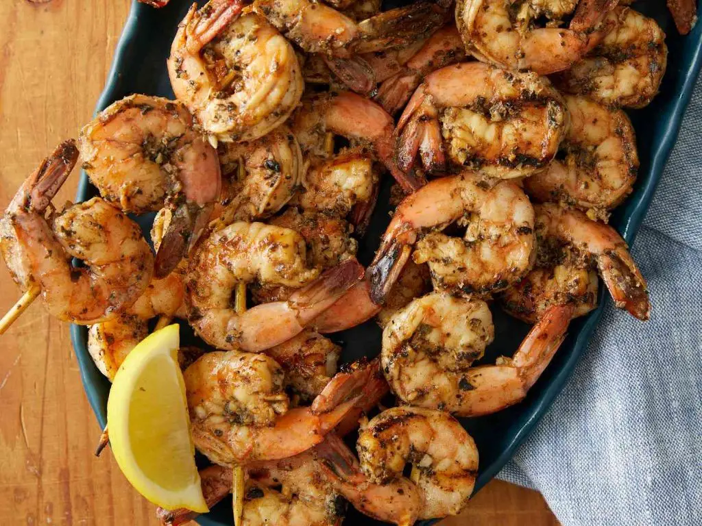 Garlic Herb Grilled Shrimp