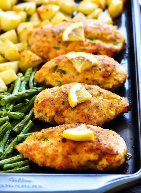 Garlic Lemon Chicken with Steamed Vegetables