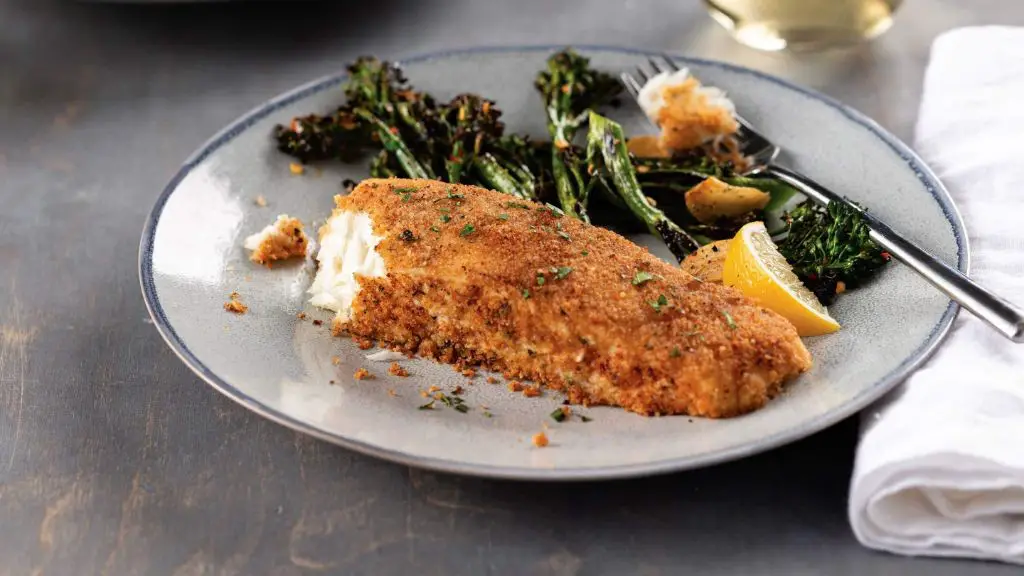 Garlic Lemon Crusted Halibut