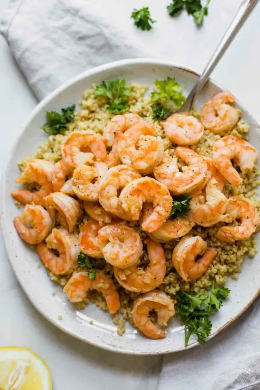Garlic Lemon Shrimp with Quinoa