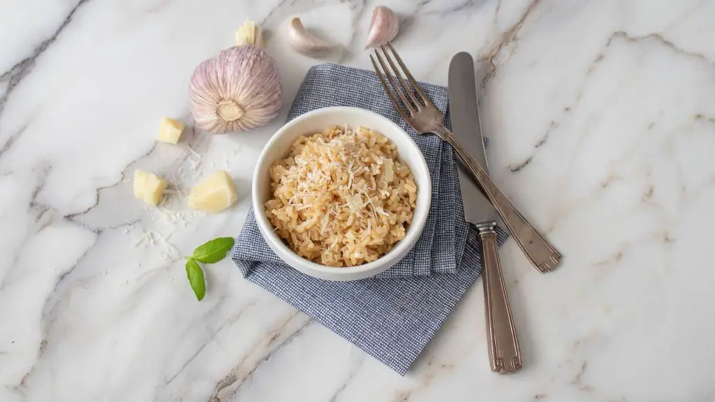 Garlic Parmesan Brown Rice