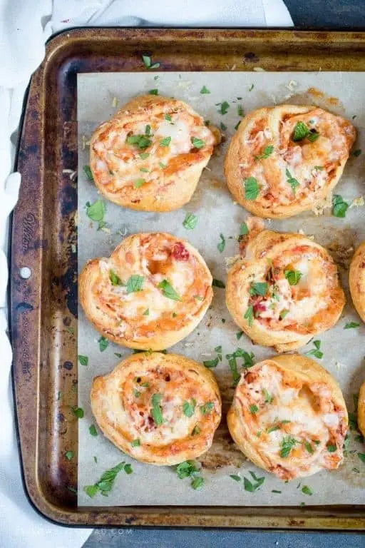 Garlic Parmesan Chicken Pinwheels