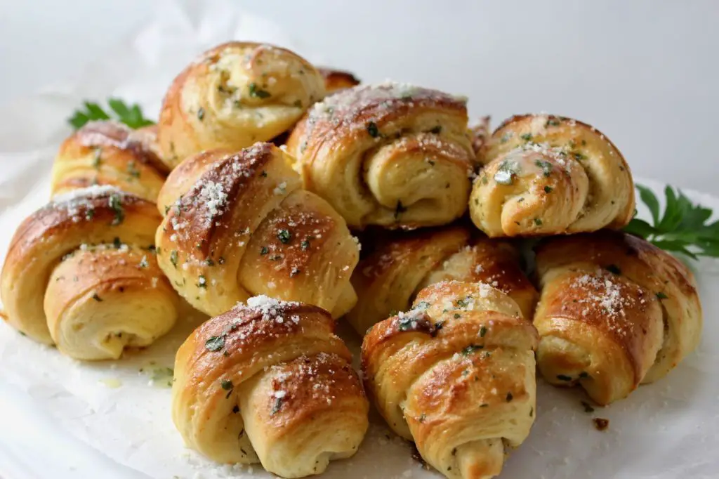 Garlic Parmesan Crescent Twists