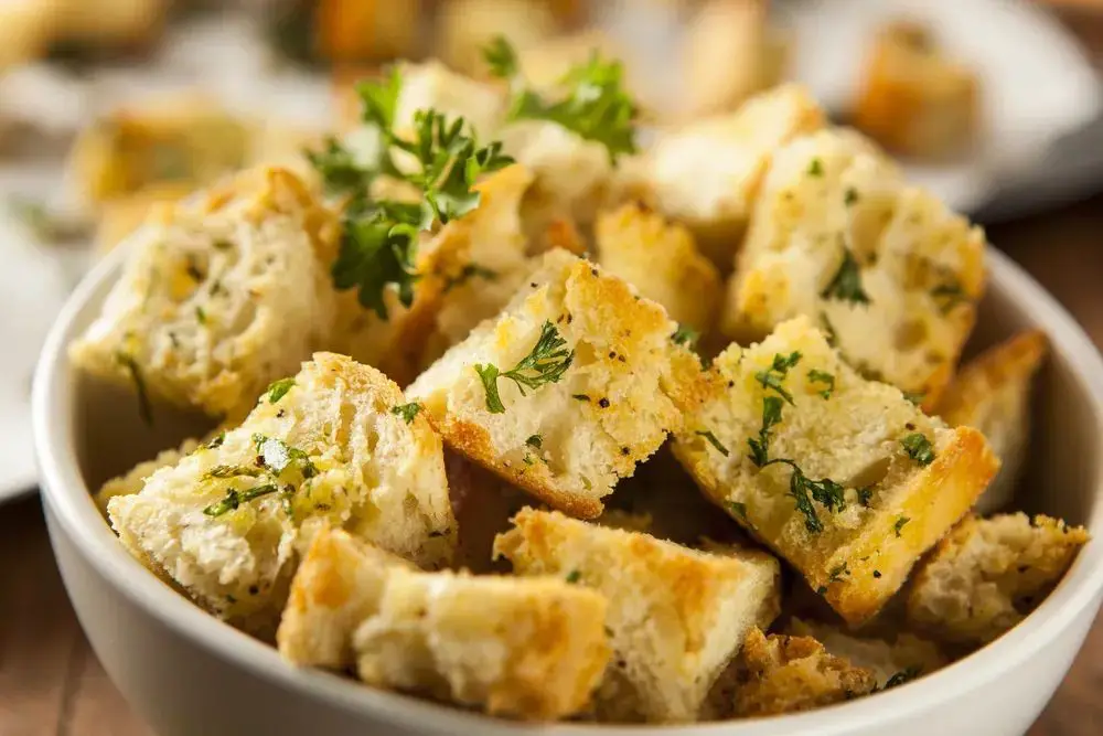 Garlic Parmesan Croutons