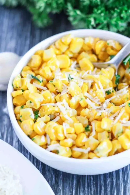 Garlic Parmesan Fried Corn