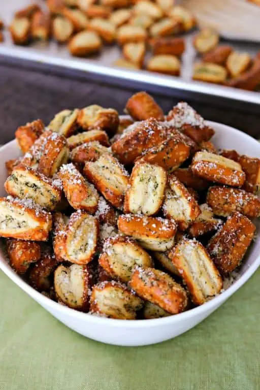 Garlic Parmesan Pretzel Bites