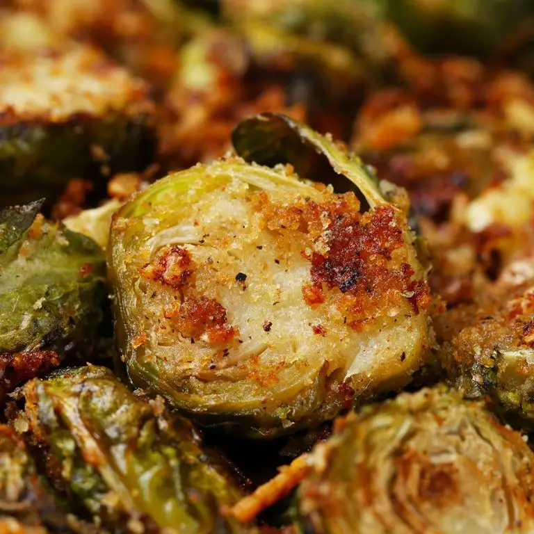 Garlic Parmesan Roasted Brussels Sprouts