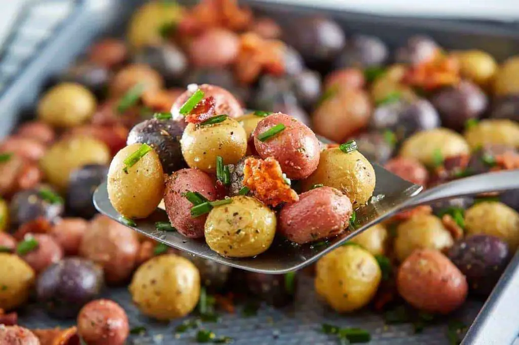 Garlic Parmesan Roasted Nibbles Potatoes
