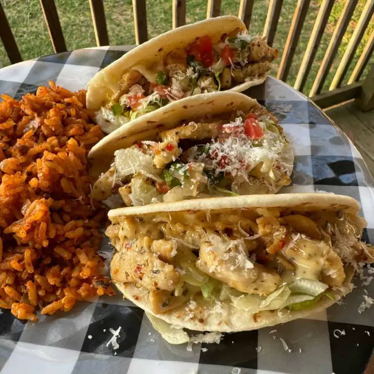 Garlic Parmesan Shredded Chicken Tacos