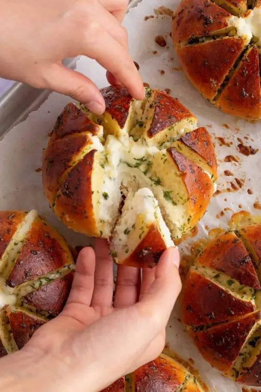 Garlic and Cream Cheese Stuffed Bread