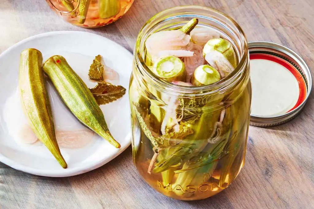 Garlic and Herb Pickled Okra