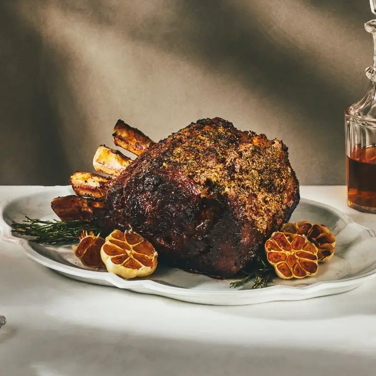 Garlic and Rosemary Beef Rib Roast