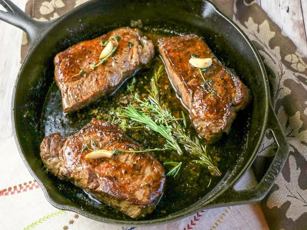 Garlic and Rosemary Grilled New York Strip Steak
