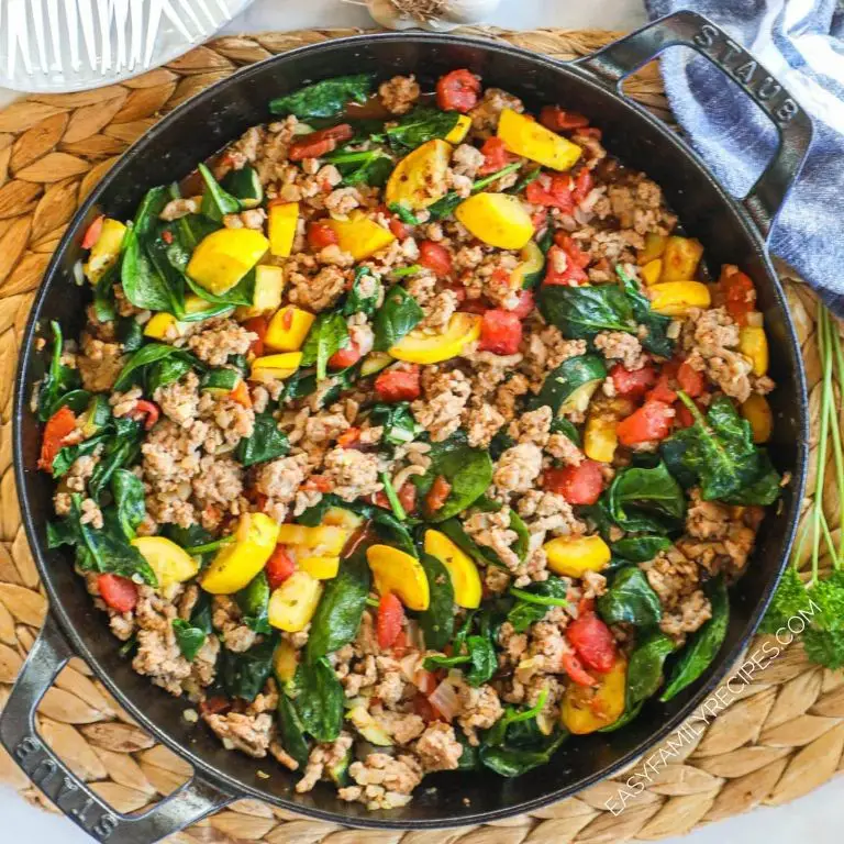 Garlicky Italian Turkey Skillet