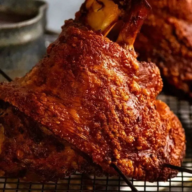 German-Style Schweinshaxe with Crispy Skin