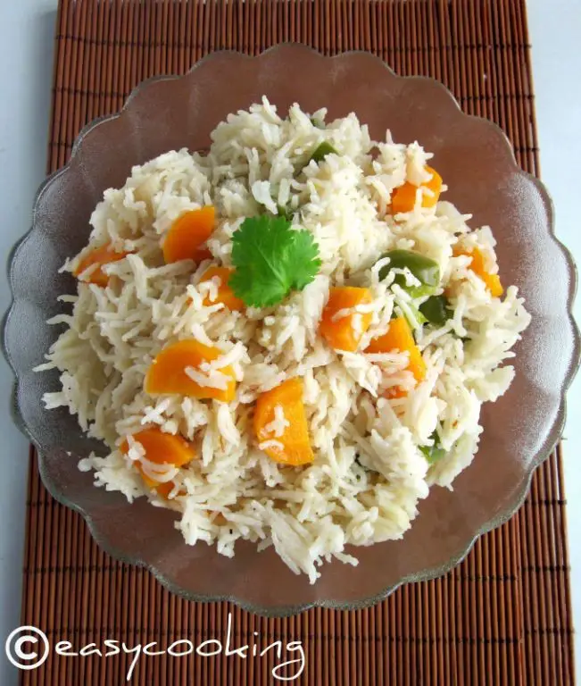 Ghee Fried Rice with Vegetables
