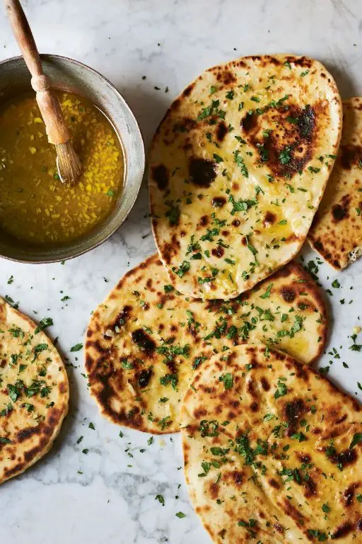 Ghee Garlic Naan Bread