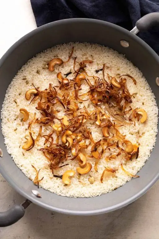 Ghee Rice with Fried Onions