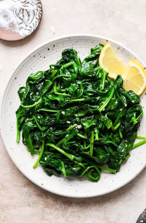Ghee Sauteed Spinach with Garlic