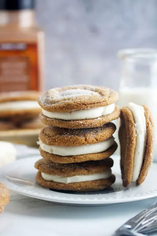 Ginger Molasses Sandwich Cookies