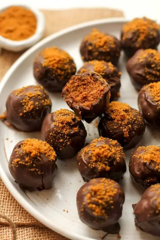 Ginger Snap Truffles with Dark Chocolate Coating