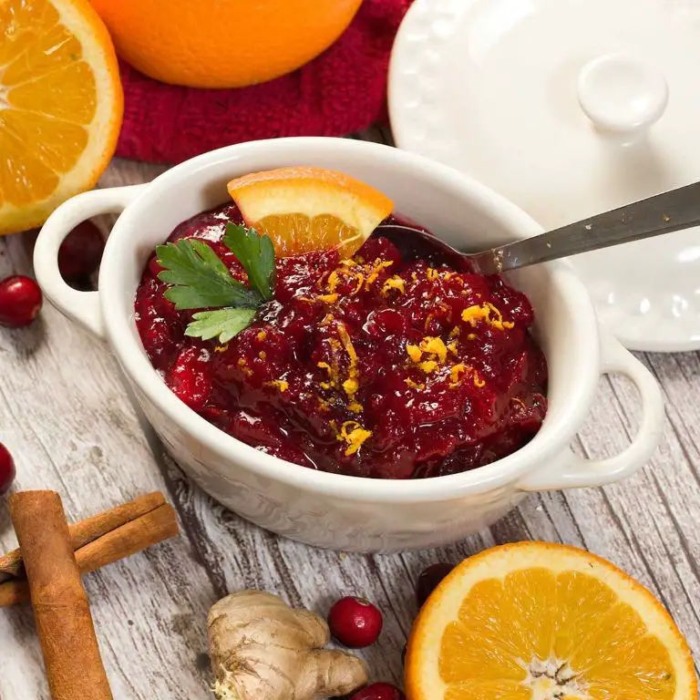 Ginger and Honey Cranberry Sauce
