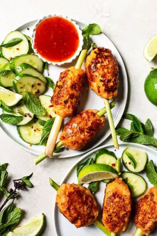 Ginger and Lemongrass Brine for Shrimp Skewers