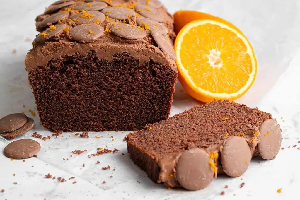 Gluten Free Chocolate Pound Cake with Orange Zest