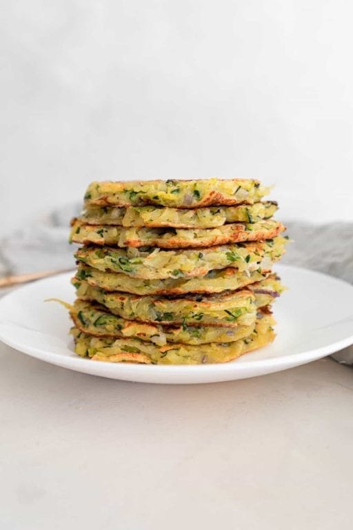 Gluten-free potato and zucchini fritters