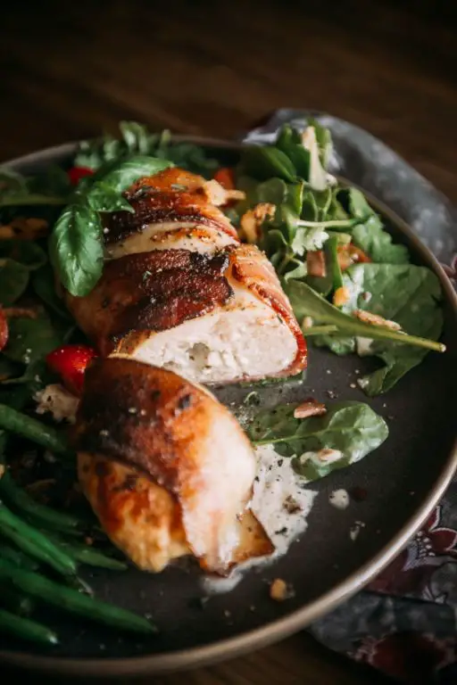 Goat Cheese and Bacon Stuffed Chicken Breasts