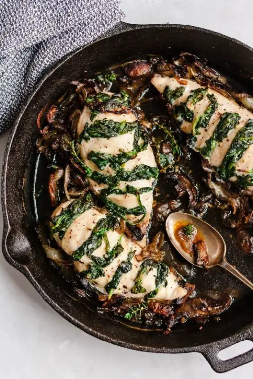 Goat Cheese and Caramelized Onion Chicken Bake
