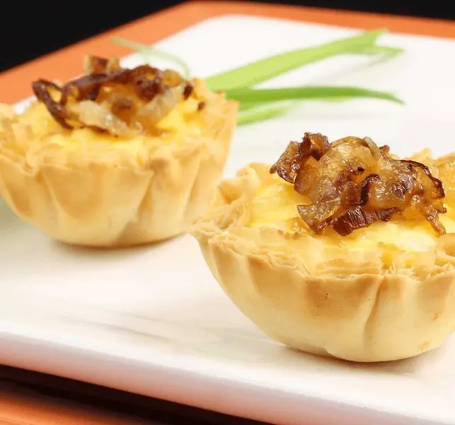 Goat Cheese and Caramelized Onion Phyllo Cups