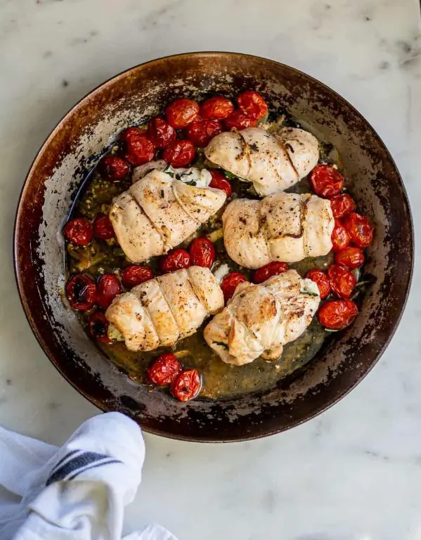 Goat Cheese and Tomato Stuffed Chicken