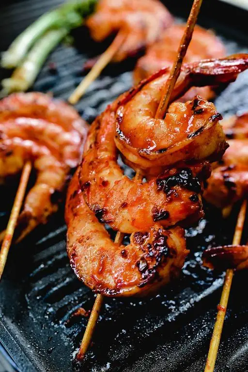 Gochujang Shrimp Skewers