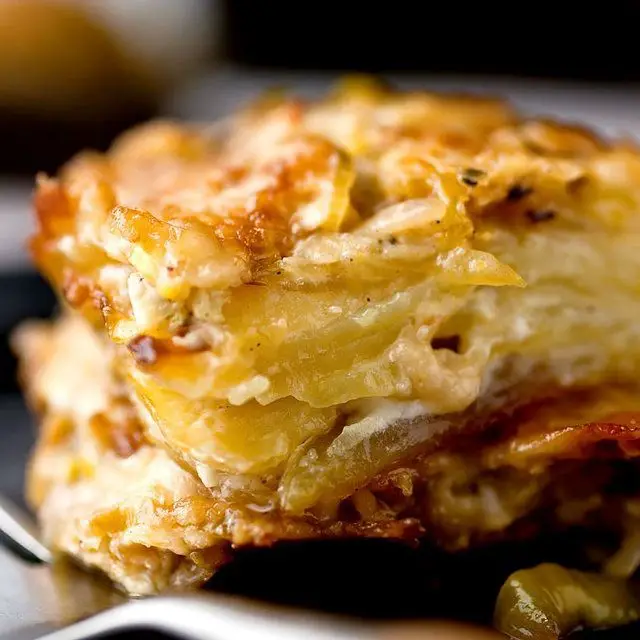 Gold Potato and Leek Gratin