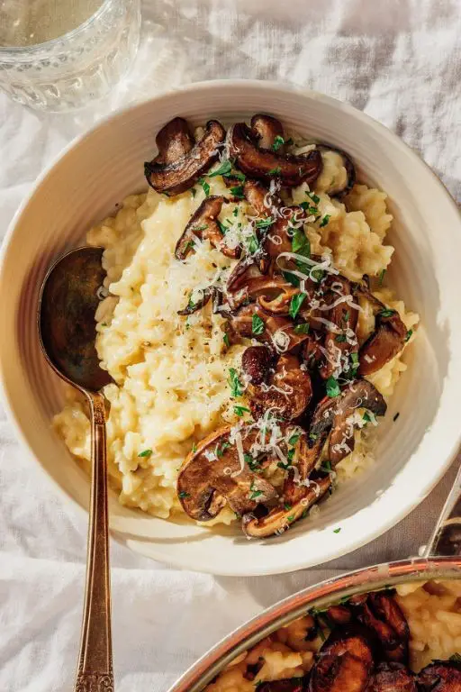 Gold Potato and Mushroom Risotto