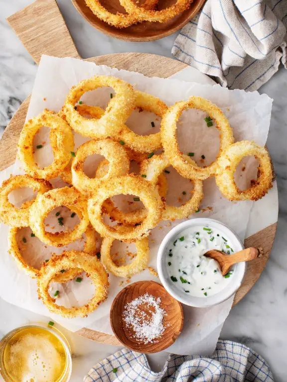 Golden Air Fryer Onion Rings