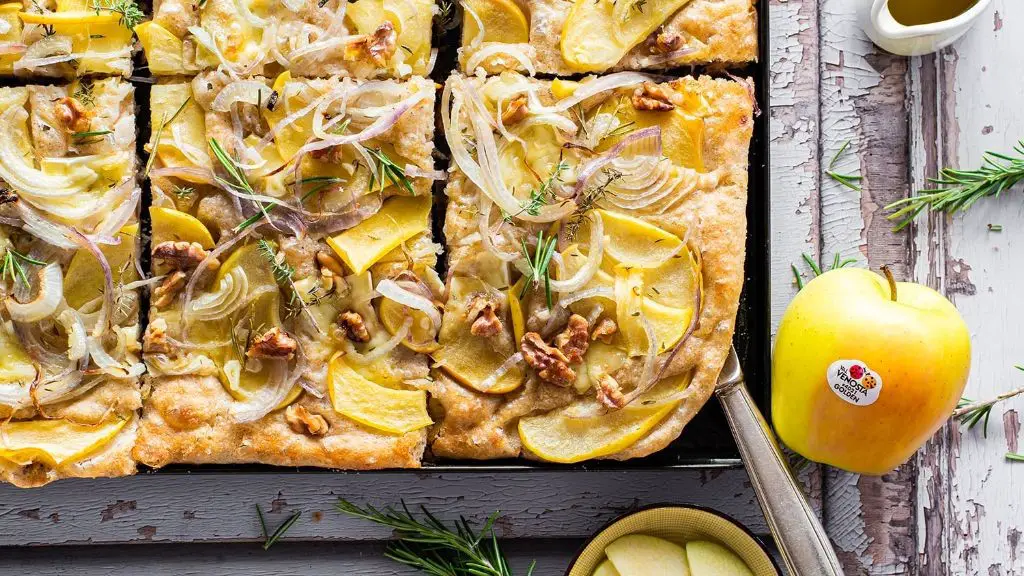 Golden Delicious Apple and Rosemary Focaccia